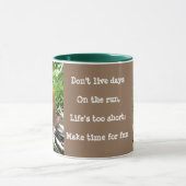 Lessen van wilde dieren: Het leven is kort, leuk Mok (Midden)