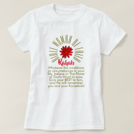 Lessen voor bijbelvrouwen van Faith Rahab Christel T-shirt