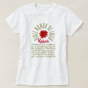 Lessen voor bijbelvrouwen van Faith Rahab Christel T-shirt