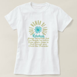 Lessen voor bijbelvrouwen van Faith Rebekah Christ T-shirt