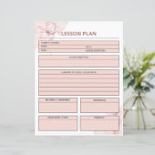  lessenplanner-Sjabloon (Staand voorkant)