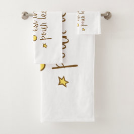 L'essentiel est onzichtbaar pour les yeux bad handdoek