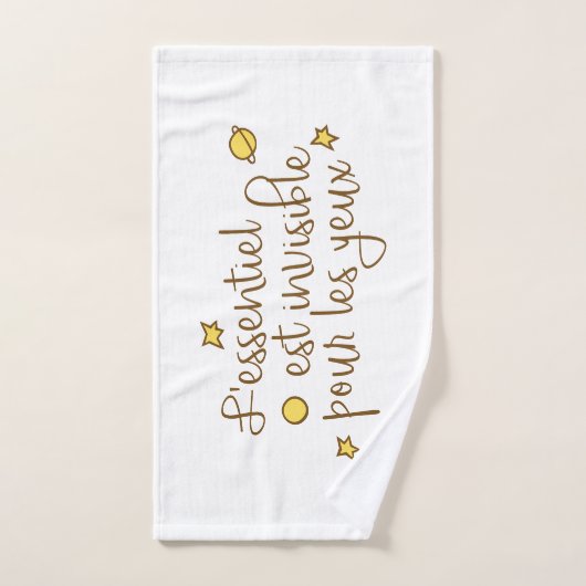 L'essentiel est onzichtbaar pour les yeux bad handdoek (Handdoek)