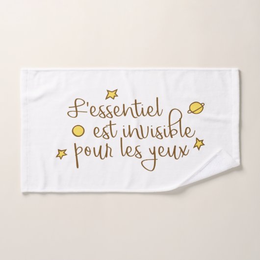 L'essentiel est onzichtbaar pour les yeux bad handdoek (Handdoek)