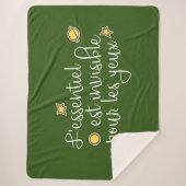 L'essentiel est onzichtbaar pour les yeux sherpa deken (Voorkant)