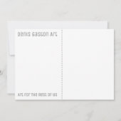 Lesser Hole Gazer Art Card Bedankkaart (Achterkant)