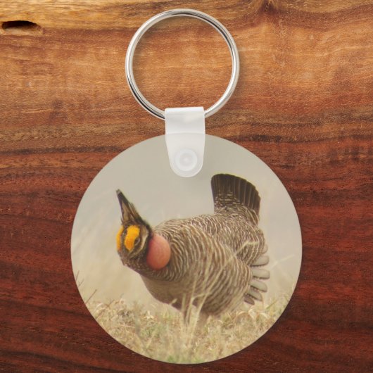 Lesser Prairie Chicken Sleutelhanger (Voorkant)