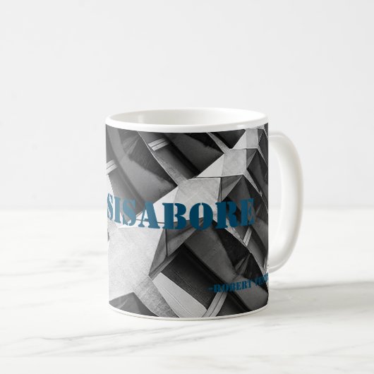 #lessisabore koffiemok (Voorkant rechts)