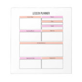 Lesson Planner Teacher Notitieblok (Voorkant)
