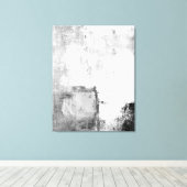'Lessons' Abstracte zwart-witkunst Canvas Afdruk (Insitu (Houten vloer))