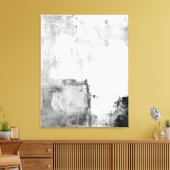 'Lessons' Abstracte zwart-witkunst Canvas Afdruk (Insitu (Woonkamer))