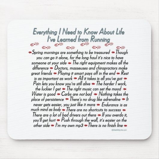 Lessons met levensduur muismat (Voorkant)