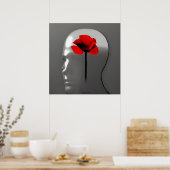 Lest We Forget - AI Digitale Kunstprint  Poster (Keuken)