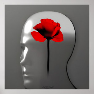 Lest We Forget - AI Digitale Kunstprint Poster