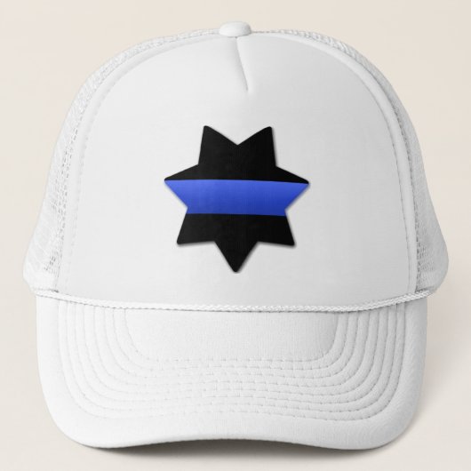 Lest We Forget - Het dunne blauwe lijn badge Trucker Pet (Voorkant)