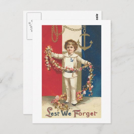 Lest we vergeten  Amerikaan Briefkaart (Voorkant / Achterkant)