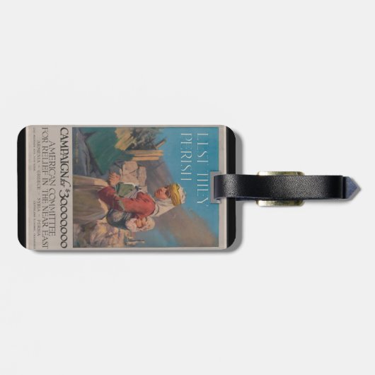 Lest ze Perish Poster Bagagelabel (Achterkant horizontaal)