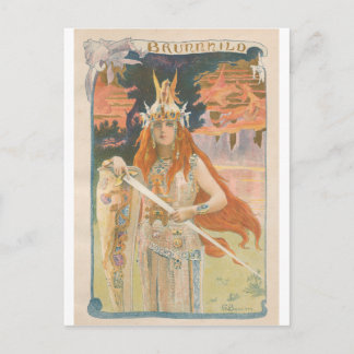 L'Estampe Moderne: Brunnhild, Gaston Bussiere Briefkaart