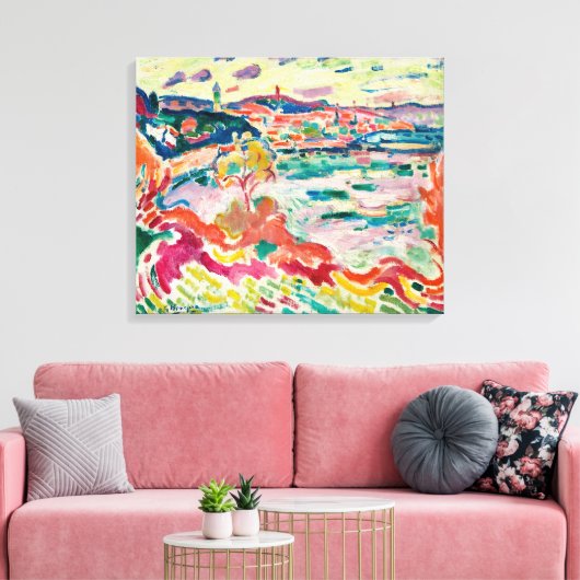 L'Estaque | Georges Braque | Canvas Afdruk (Insitu (Woonkamer))