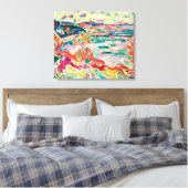 L'Estaque | Georges Braque | Canvas Afdruk (Insitu (Slaapkamer))