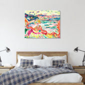 L'Estaque | Georges Braque | Canvas Afdruk (Insitu (Slaapkamer))