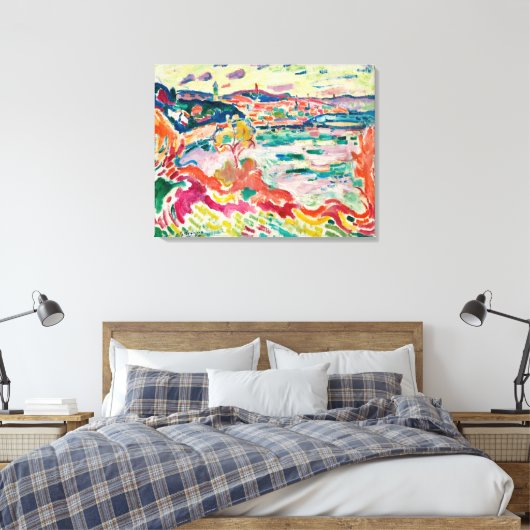 L'Estaque | Georges Braque | Canvas Afdruk (Insitu (Slaapkamer))