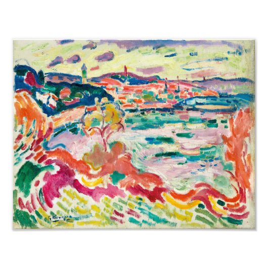 L'Estaque | Georges Braque | Foto Afdruk (Voorkant)