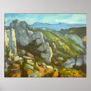 L'Estaque van Paul Cezanne Poster