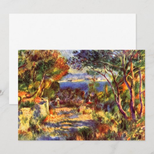 L'Estaque van Pierre Renoir,  impressionisme (Voorkant / Achterkant)