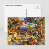 L'Estaque van Pierre Renoir,  impressionisme Briefkaart (Voorkant / Achterkant)