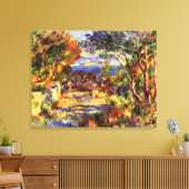 L'Estaque van Pierre Renoir,  impressionisme Canvas Afdruk (Insitu (Woonkamer))