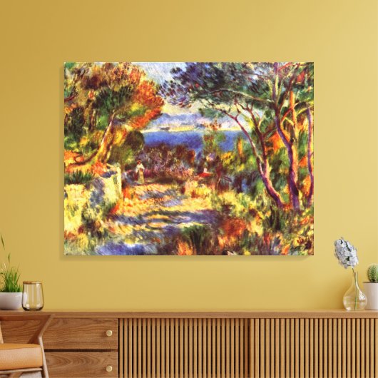 L'Estaque van Pierre Renoir,  impressionisme Canvas Afdruk (Insitu (Woonkamer))