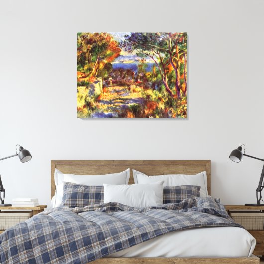 L'Estaque van Pierre Renoir, impressionisme Canvas Afdruk (Insitu (Slaapkamer))