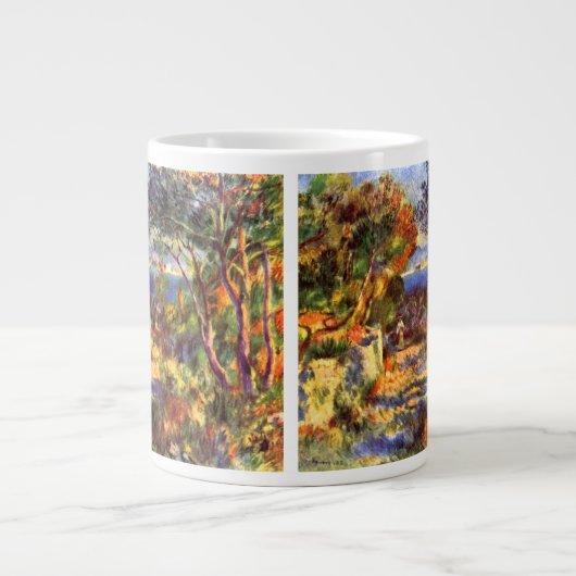 L'Estaque van Pierre Renoir,  impressionisme Grote Koffiekop (Voorkant)