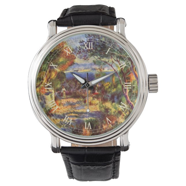 L'Estaque van Pierre Renoir,  impressionisme Horloge (Voorkant)