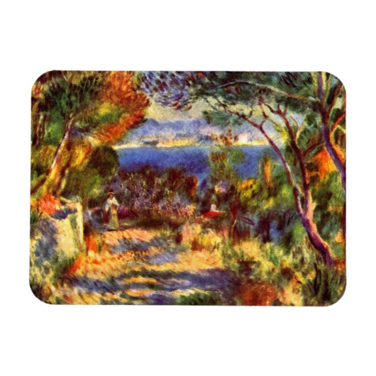 L'Estaque van Pierre Renoir,  impressionisme Magneet (Horizontaal)