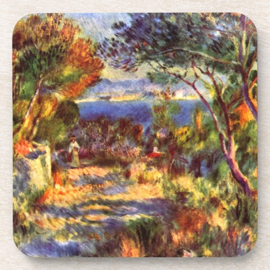 L'Estaque van Pierre Renoir, impressionisme Onderzetter (Voorkant)