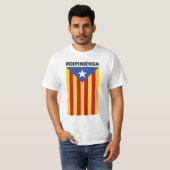 L'Estelada Blava - Blue Star Flag Catalonia T-shirt (Voorkant volledig)