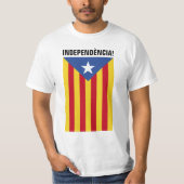 L'Estelada Blava - Blue Star Flag Catalonia T-shirt (Voorkant)