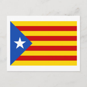 "L'Estelada Blava" Catalaanse onafhankelijkheidsvl Briefkaart