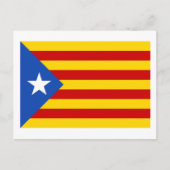 "L'Estelada Blava" Catalaanse onafhankelijkheidsvl Briefkaart (Voorkant)