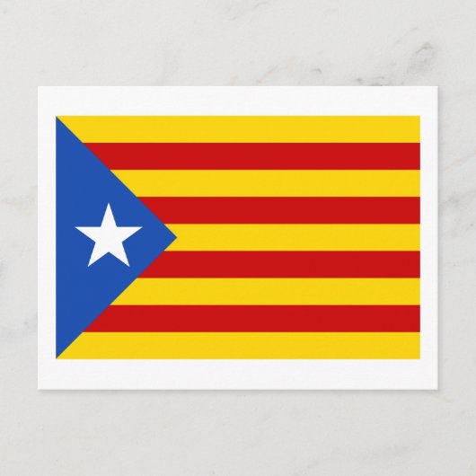 "L'Estelada Blava" Catalaanse onafhankelijkheidsvl Briefkaart (Voorkant)