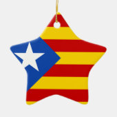 "L'Estelada Blava" Catalaanse onafhankelijkheidsvl Keramisch Ornament (Voorkant)