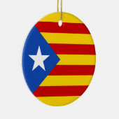 "L'Estelada Blava" Catalaanse onafhankelijkheidsvl Keramisch Ornament (Rechts)
