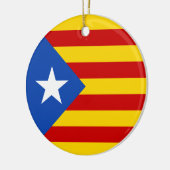 "L'Estelada Blava" Catalaanse onafhankelijkheidsvl Keramisch Ornament (Links)