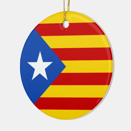 "L'Estelada Blava" Catalaanse onafhankelijkheidsvl Keramisch Ornament (Links)