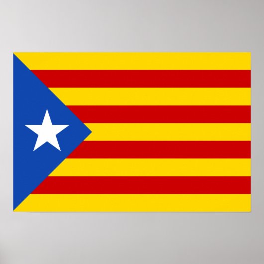 "L'Estelada Blava" Catalaanse onafhankelijkheidsvl Poster (Voorkant)