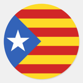 "L'Estelada Blava" Catalaanse onafhankelijkheidsvl Ronde Sticker