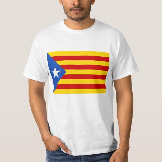 "L'Estelada Blava" Catalaanse onafhankelijkheidsvl T-shirt (Voorkant)