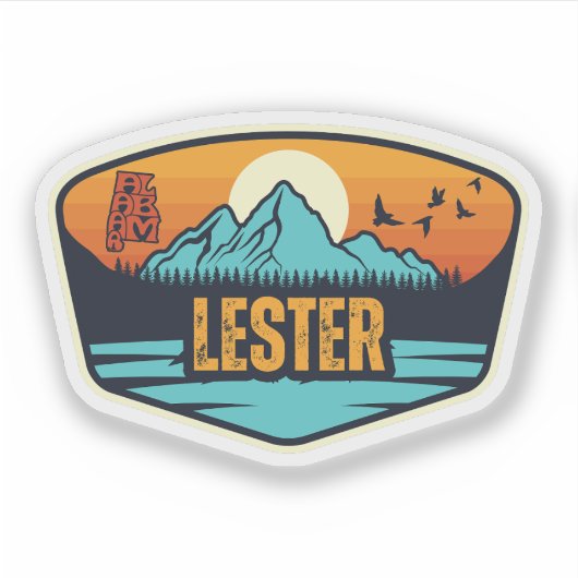 Lester, Alabama Sticker (Voorkant)